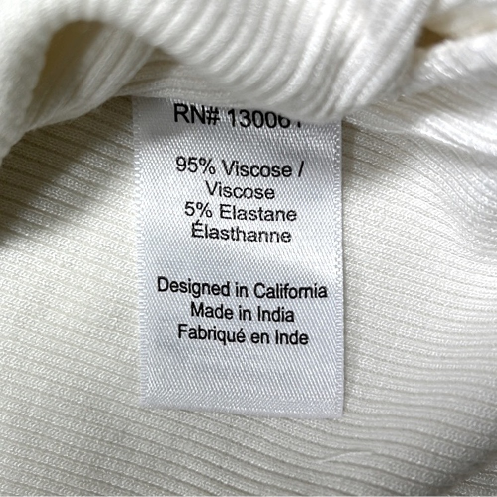 L* Space | Bodycon Micro Ribbed Ruched Lani Dress In Cream | CS - Picture 10 of 12